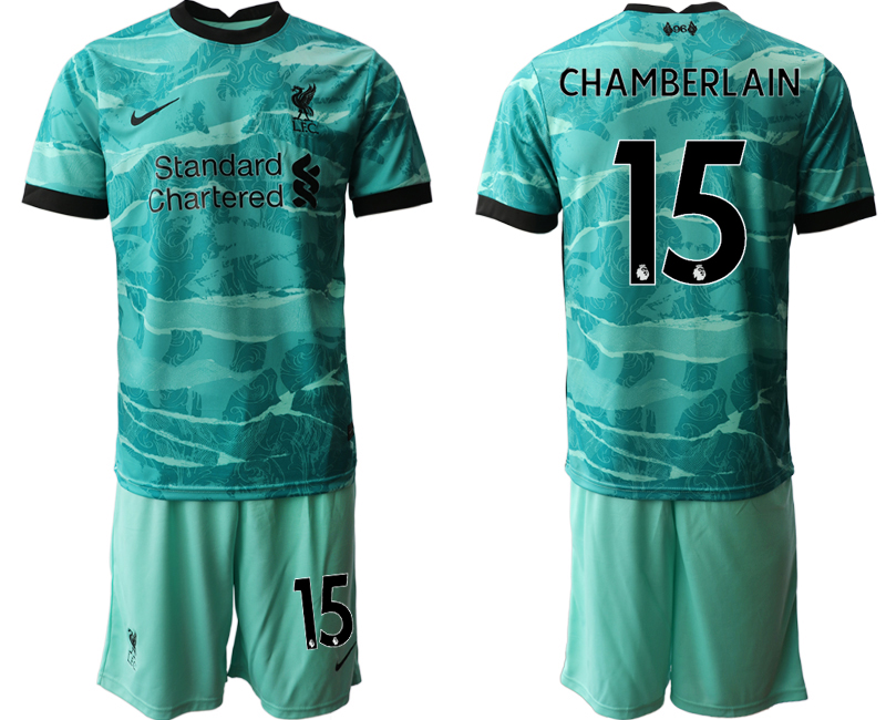 Men 2020-2021 club Liverpool away #15 green Soccer Jerseys